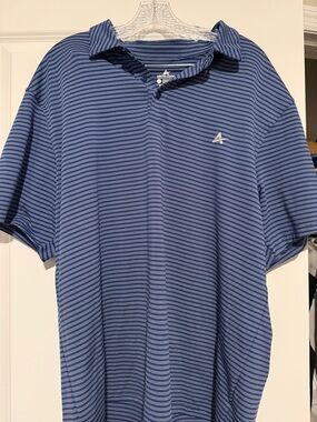 Arctic Cool Men’s Blue Striped Polo Shirt